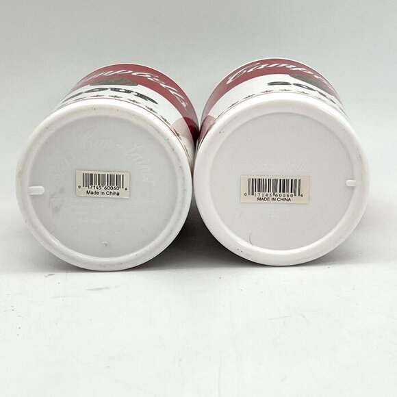 Campbells Soup Thermos Set Of 2 Vintage Style Insulated Containers Lids Handles - Picture 10 of 14